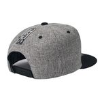 Boné E-STARS 6Panel Aba Reta Cinza e Preto