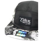 Boné E-STARS 5Panel Floral Negra