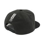 Boné E-STARS Snapback Aba Reta Chumbo e Preto em Feltro Importado