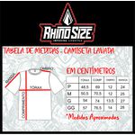 Camiseta Rhino Size CAOS CInza Lavada