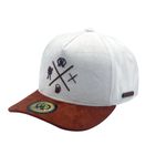 Boné Trucker Rhinosize BBQ Branco e Chocolate 