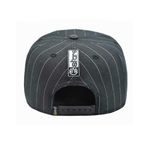 Boné E-STARS 6Panel Snapback Preto Aba Reta