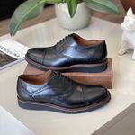 SAPATO MASCULINO OXFORD BROGUE PRETO - PARIS RHOUKER