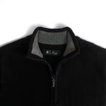 TRICOT CLÁSSICO MASCULINO MEIO ZIPER GOLA ALTA PRETO - RHOUKER