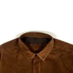 JAQUETA COURO COFFEE ESTILO CAMISA RHOUKER