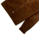 JAQUETA COURO COFFEE ESTILO CAMISA RHOUKER