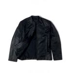 JAQUETA GOLA PADRE COURO PRETO RHOUKER 