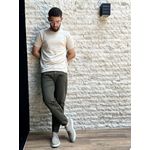 CALÇA SARJA SKINNY RHOUKER VERDE 100% ALGODÃO