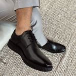 SAPATO DERBY MASCULINO PRETO = ROMA BLACK RHOUKER