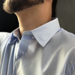 CAMISA COLARINHO FRANCÊS SLIM FIT MICRO QUADRICULADO FIO 100 EGÍPICIO RHOUKER