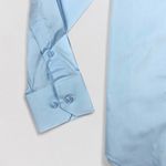 CAMISA COLARINHO ITALIANO CLASSICA SLIM FIT 100% ALGODÃO AZUL CLARO RHOUKER