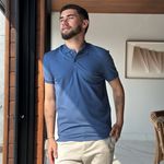 POLO PIMA PIQUET AZUL INDIGO RHOUKER
