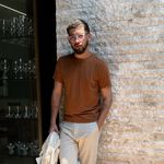 CAMISETA ALGODÃO PIMA OCRE RHOUKER
