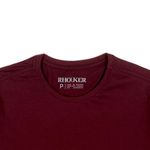 CAMISETA BASIC LISA 100% ALGODÃO BORDÔ RHOUKER