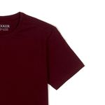 CAMISETA BASIC LISA 100% ALGODÃO BORDÔ RHOUKER