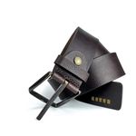 CINTO COURO CASUAL MARROM CAFÉ 4CM RHOUKER