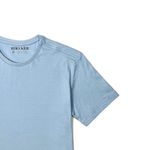CAMISETA BASIC LISA 100% ALGODÃO AZUL CLARO RHOUKER