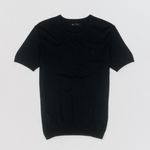 Camiseta Tricot Leve Clássica Preta