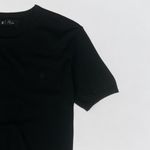 Camiseta Tricot Leve Clássica Preta