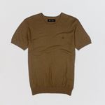 Camiseta Tricot Leve Clássica Ocre