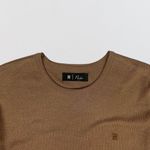 Camiseta Tricot Leve Clássica Ocre