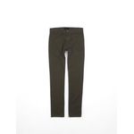 CALÇA CHINO RHOUKER SLIM FIT SARJA VERDE 100% ALGODÃO