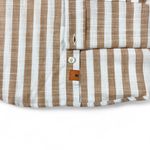 CAMISA CASUAL MARROM LISTRADO RHOUKER SLIM ML 