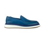 SAPATO MASCULINO COURO LOAFER AZUL - OSLO RHOUKER