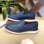 SAPATO MASCULINO COURO LOAFER AZUL - OSLO RHOUKER