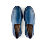 SAPATO MASCULINO COURO LOAFER AZUL - OSLO RHOUKER