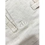 CALÇA LINHO VISCOSE E ELASTANO BOLSO FACA CRU