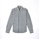 CAMISA CASUAL AZUL LISTRADO RHOUKER SLIM ML