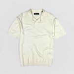 POLO TRICOT LEVE DETALHE GOLA OFF-WHITE