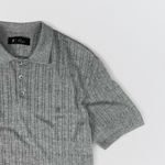 POLO TRICOT LEVE PONTO CORRENTE CINZA MESCLA