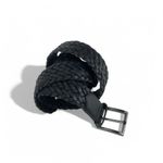 CINTO COURO TRESSE CLÁSSICO PRETO 4CM RHOUKER