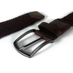 CINTO LONA ELÁSTICO MARROM 4CM RHOUKER