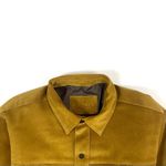 JAQUETA COURO CARAMELO ESTILO CAMISA RHOUKER