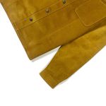 JAQUETA COURO CARAMELO ESTILO CAMISA RHOUKER