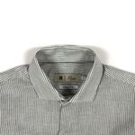 CAMISA SLIM ML CINZA LISTRADO RHOUKER