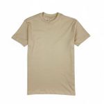 Camiseta Bege Rhouker Gola Média em Suedini Egípcio