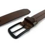 CINTO COURO CASUAL NATURALE CASTANHO 3 CM RHOUKER