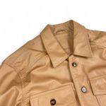 Jaqueta Desert Couro Bege Estilo Camisa Rhouker