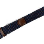 CINTO LONA TRESSÊ MARROM E AZUL 4CM RHOUKER 