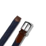 CINTO LONA TRESSÊ MARROM E AZUL 4CM RHOUKER 