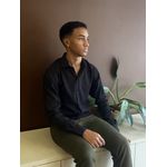 CAMISA SLIM ML FLAME PRETO RHOUKER