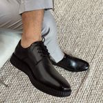 SAPATO DERBY MASCULINO PRETO = ROMA BLACK RHOUKER