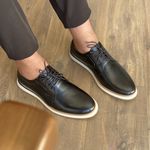 SAPATO MASCULINO DERBY - SOUL BLACK RHOUKER