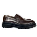 SAPATO MASCULINO LOAFER TRATORADO CAFÉ - NEW YORK RHOUKER