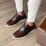 SAPATO MASCULINO DERBY CAFÉ - SOUL RHOUKER