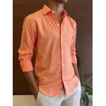 CAMISA SLIM ML FLAME LARANJA RHOUKER
